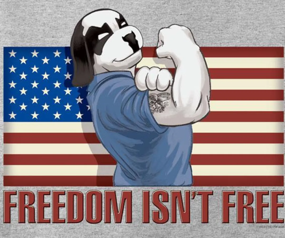 Big Dogs Patriotic|Big Attitude|Freedom Is Not Free T-Shirt
