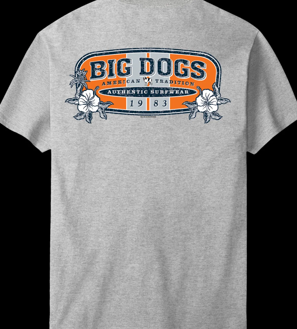 Big Dogs Logo Tees|Classic|Hibiscus Batik T-Shirt