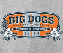 Big Dogs Logo Tees|Classic|Hibiscus Batik T-Shirt
