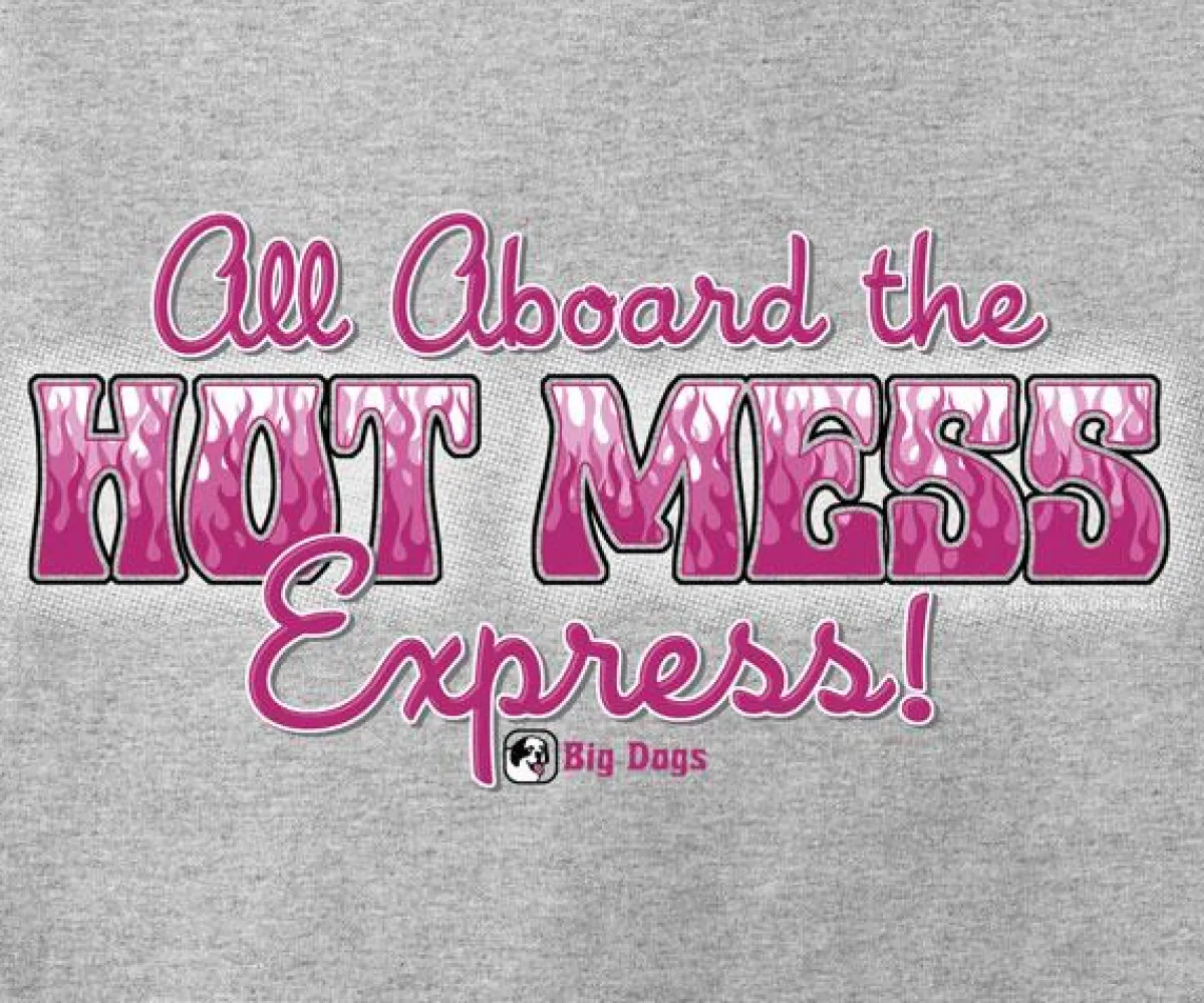 Big Dogs Humor|Hot Mess Express T-Shirt