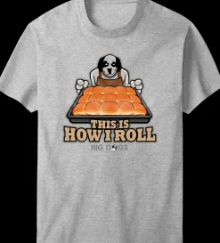 Big Dogs Food & Drink|Humor|How I Roll Holiday T-Shirt