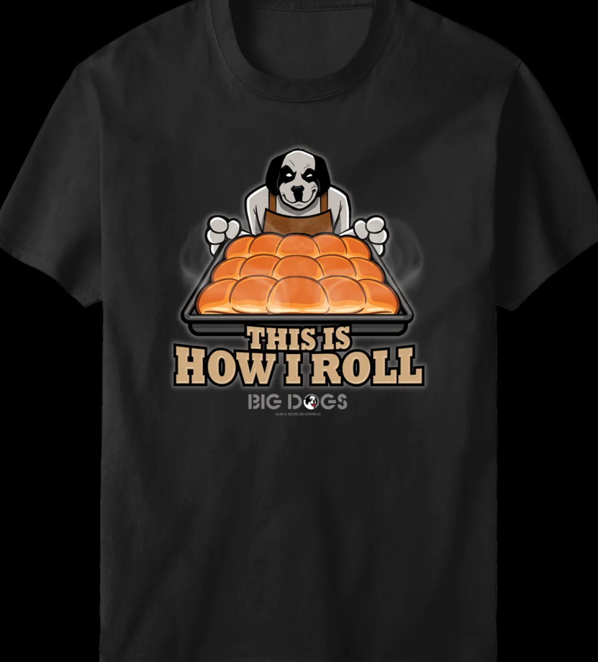 Big Dogs Food & Drink|Holiday|How I Roll Holiday T-Shirt