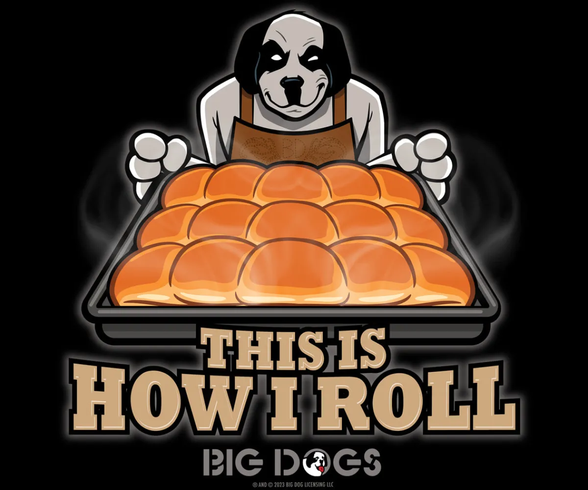 Big Dogs Food & Drink|Holiday|How I Roll Holiday T-Shirt