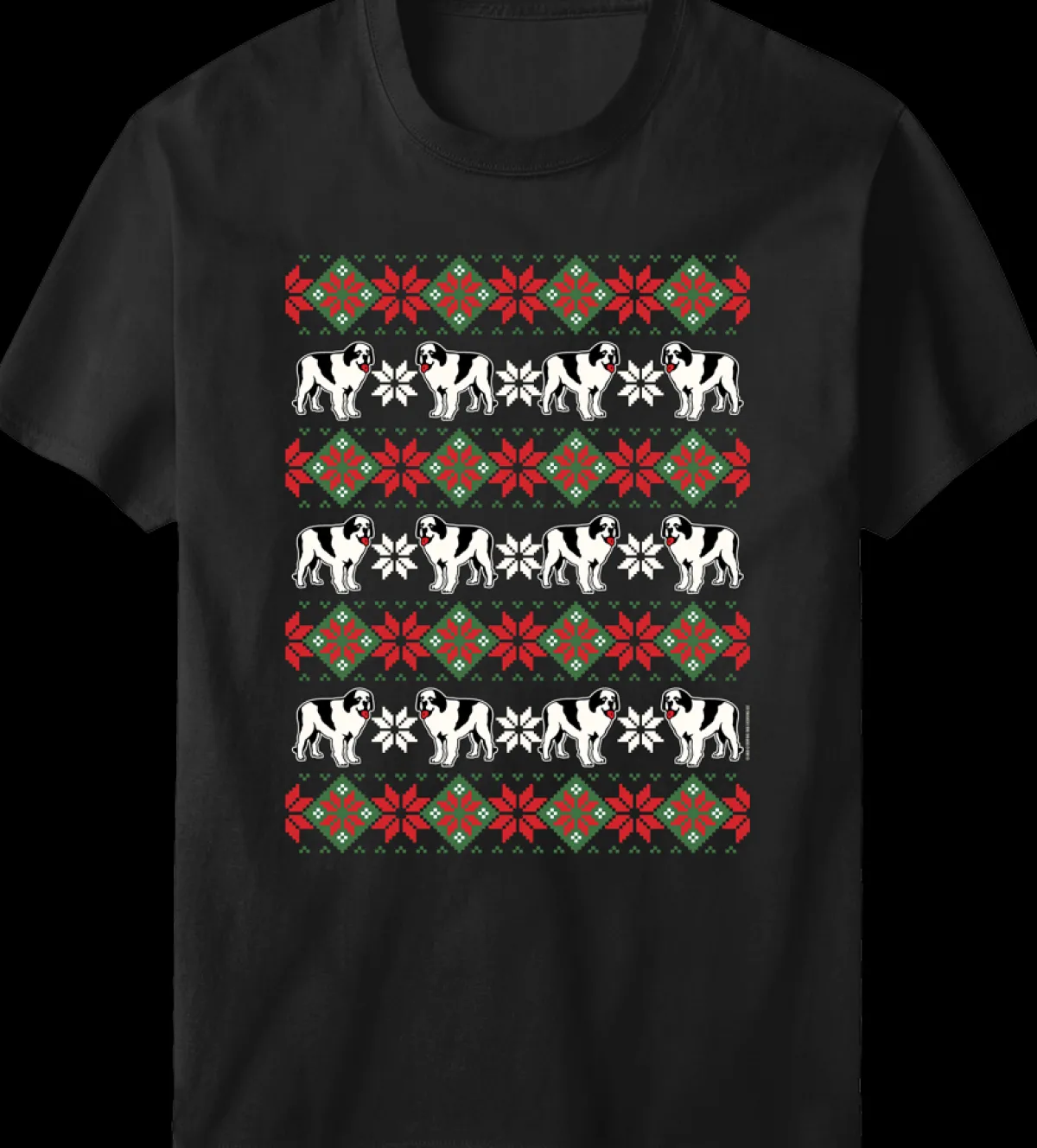 Big Dogs Holiday|Logo Tees|Humbark Holiday Pattern T-Shirt