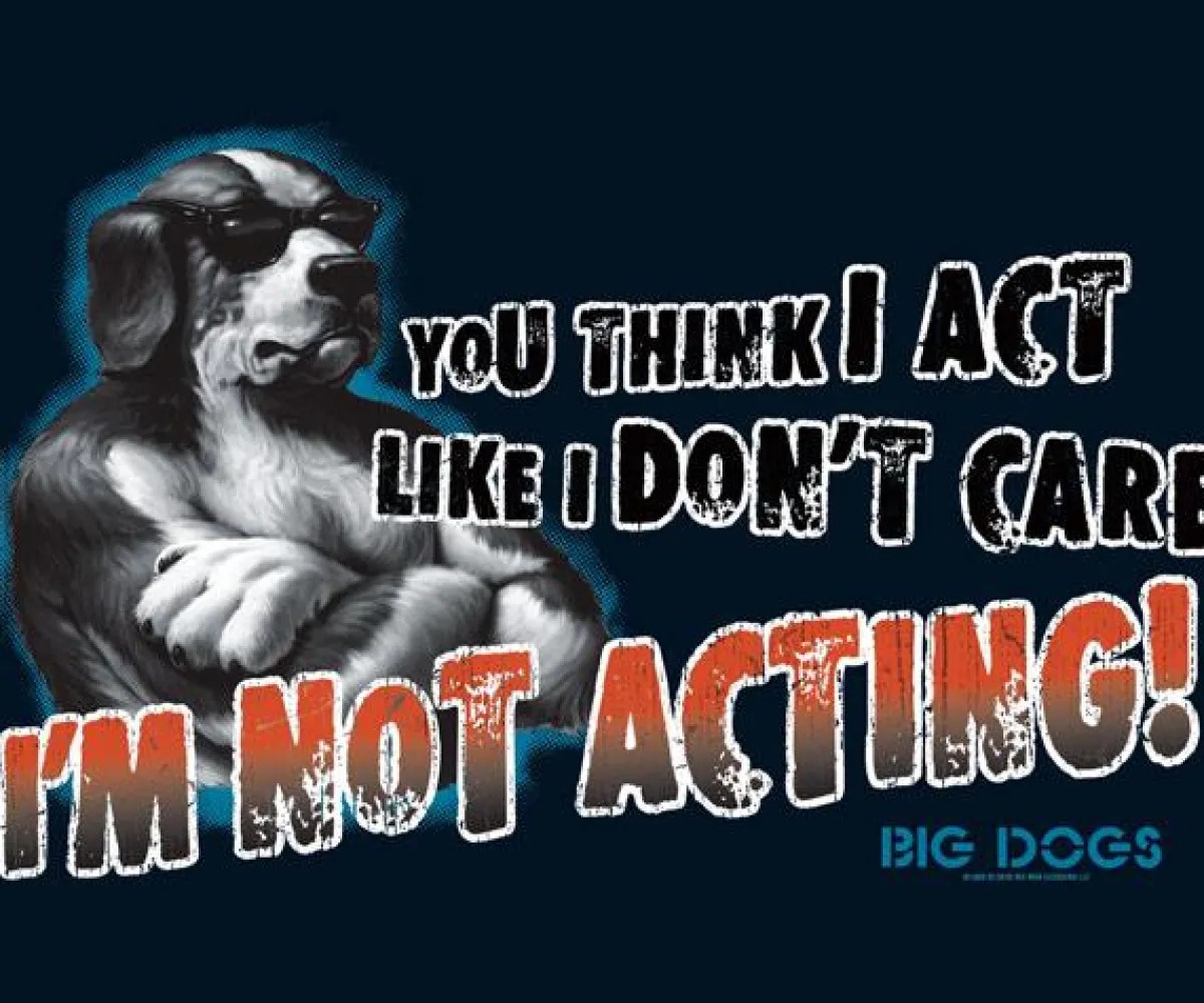 Big Dogs Big Attitude|I Am Not Acting T-Shirt