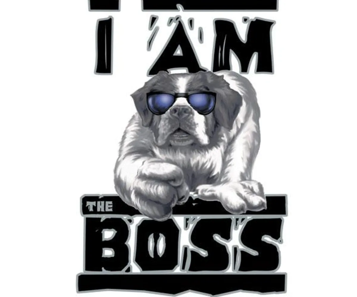 Big Dogs Big Attitude|I Am The Boss T-Shirt