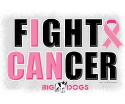 Women Big Dogs Women's Tees|I Can Fight! Pink Ribbon T-Shirt