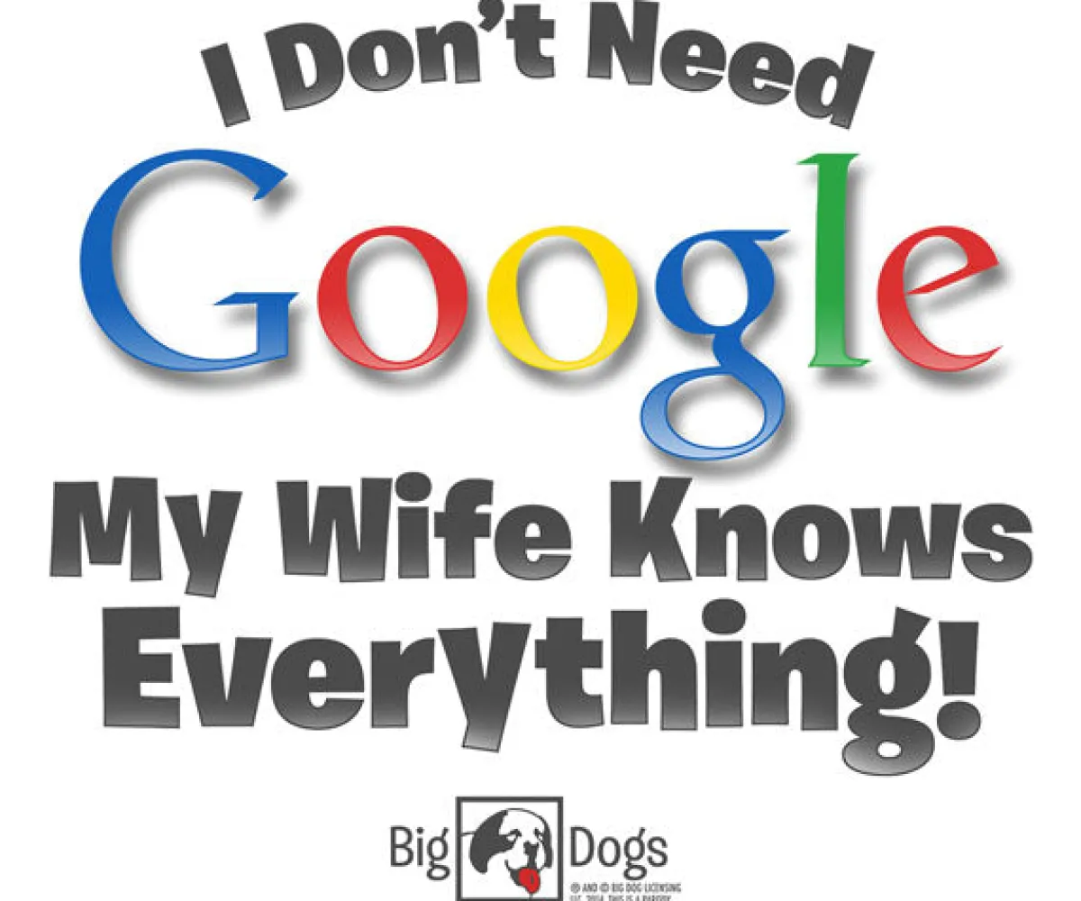 Big Dogs Humor|I Do Not Need Google T-Shirt
