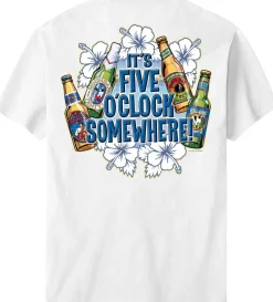 Big Dogs Food & Drink|It Is Five O Clock Somewhere T-Shirt