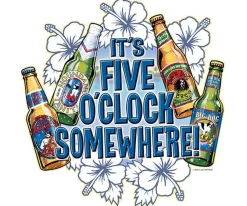 Big Dogs Food & Drink|It Is Five O Clock Somewhere T-Shirt