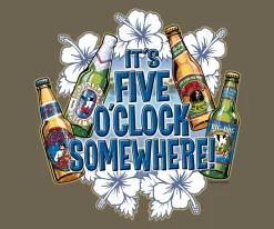Big Dogs Food & Drink|It Is Five O Clock Somewhere T-Shirt