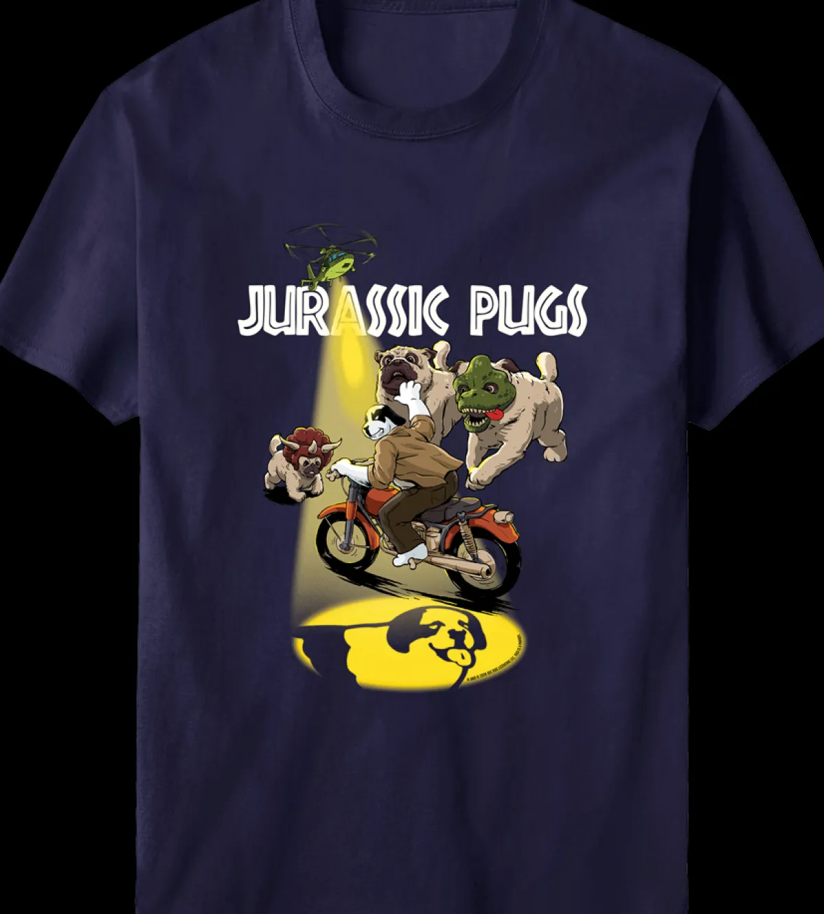 Big Dogs Parody|Jurassic Pugs T-shirt