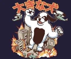 Big Dogs Humor|Kaiju Dog T-shirt