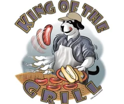 Big Dogs Food & Drink|King Of The Grill BBQ Dogs T-Shirt