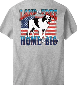 Big Dogs Patriotic|Land of the Big T-Shirt