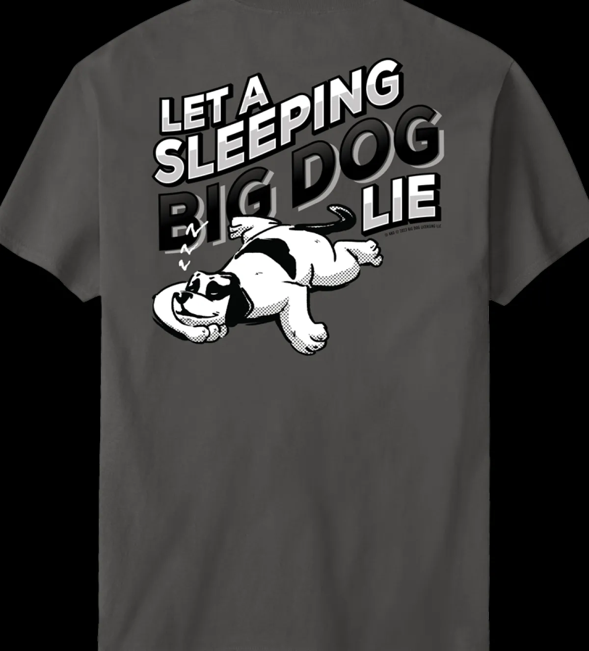 Big Dogs Humor|Let A Sleeping Dog Lie T-Shirt