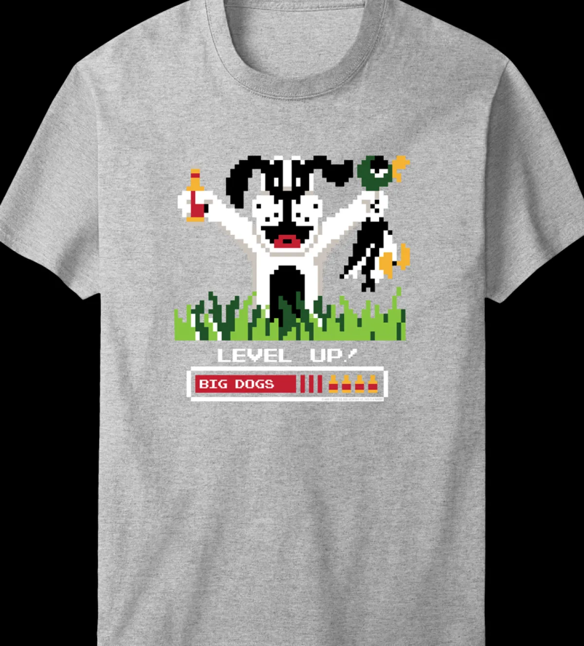 Big Dogs Food & Drink|Humor|Level Up T-Shirt
