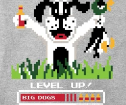 Big Dogs Food & Drink|Humor|Level Up T-Shirt