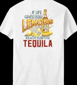 Big Dogs Food & Drink|Parody|Life Give You Lemon Reach for the Tequila T-Shirt