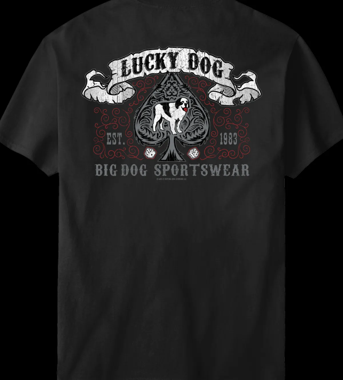 Big Dogs Logo Tees|Lucky Dog Spade T-Shirt