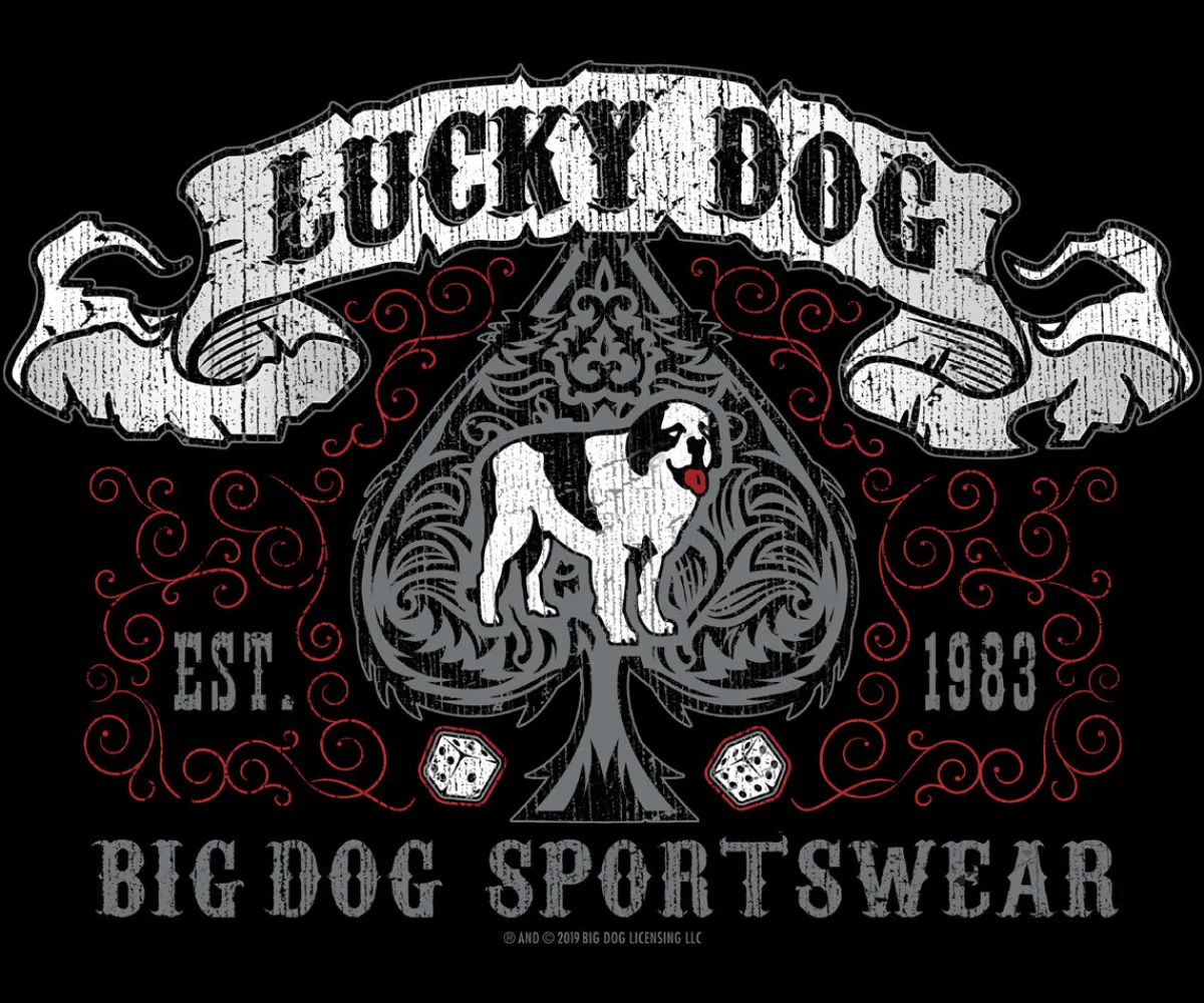 Big Dogs Logo Tees|Lucky Dog Spade T-Shirt