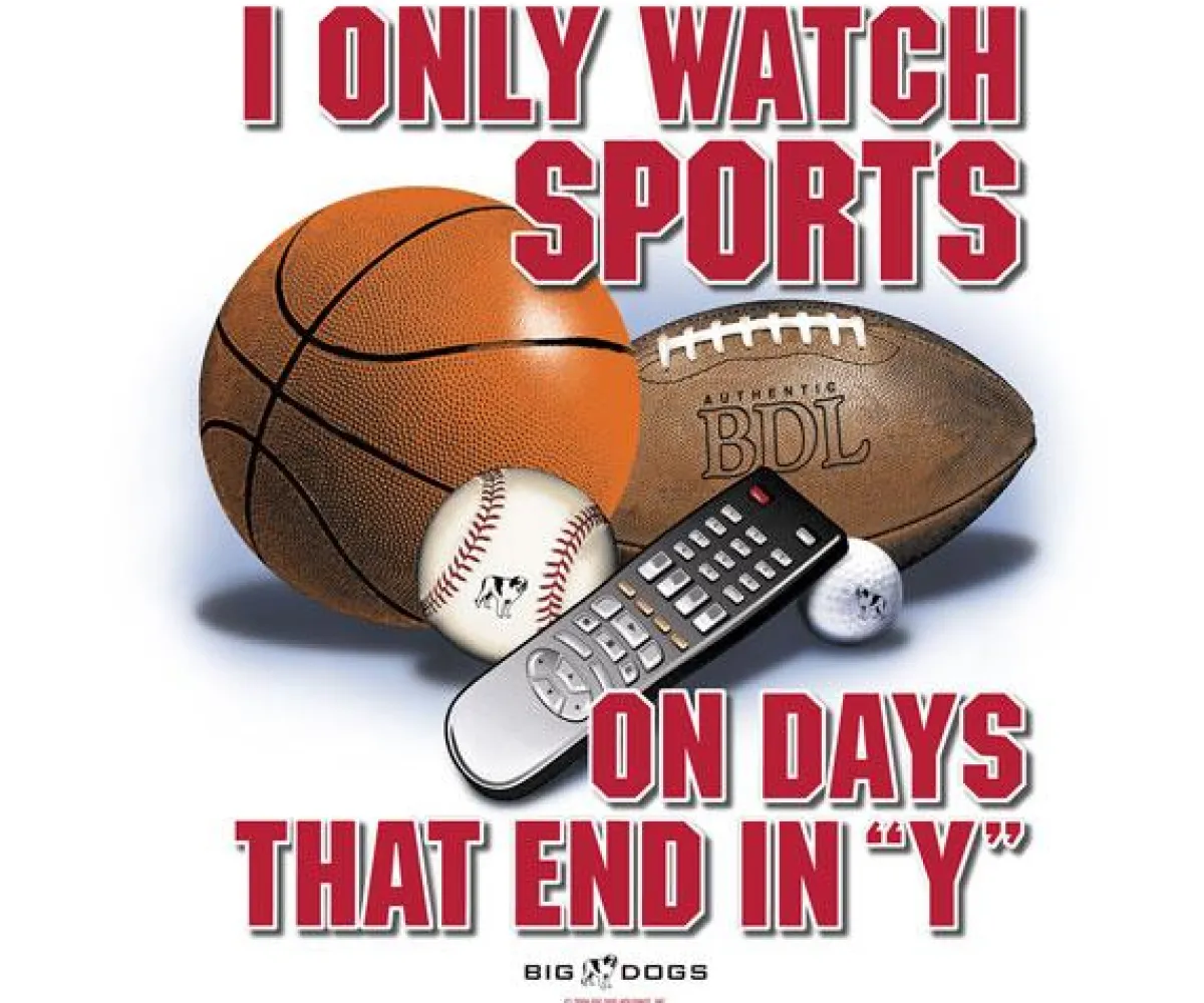 Big Dogs Sports|Only Watch Sports On Days T-Shirt
