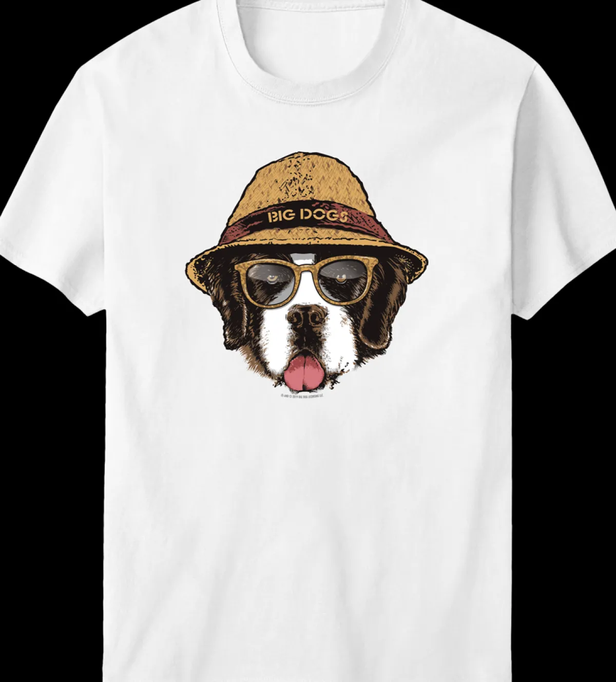 Big Dogs Big Attitude|Panama Dog T-shirt