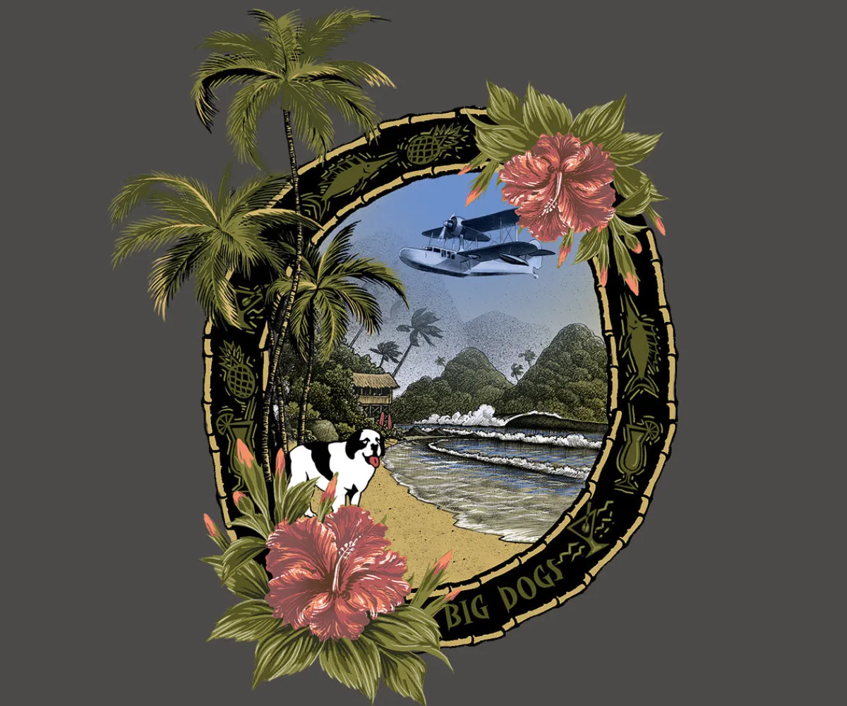 Big Dogs Logo Tees|Paradise View T-Shirt