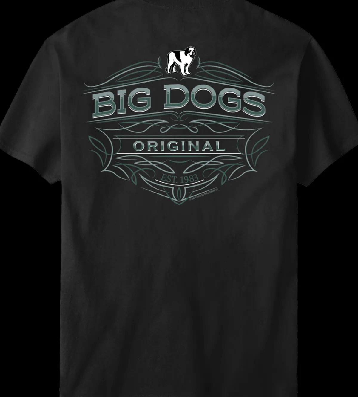 Big Dogs Logo Tees|Pinstripe Original T-Shirt