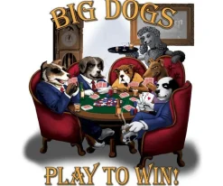 Big Dogs Hobby|Play To Win Poker T-Shirt