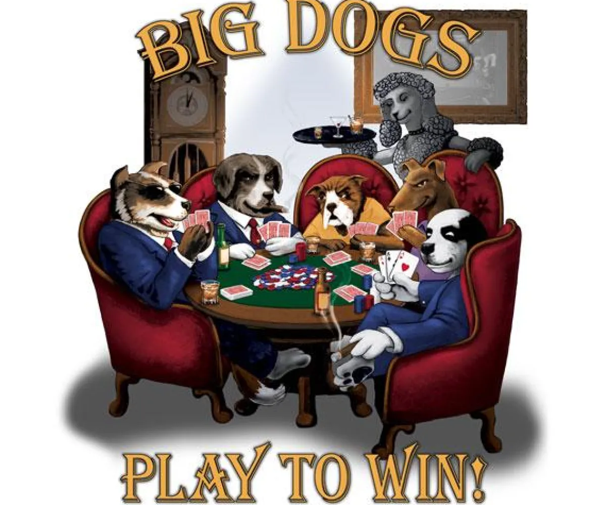 Big Dogs Hobby|Play To Win Poker T-Shirt