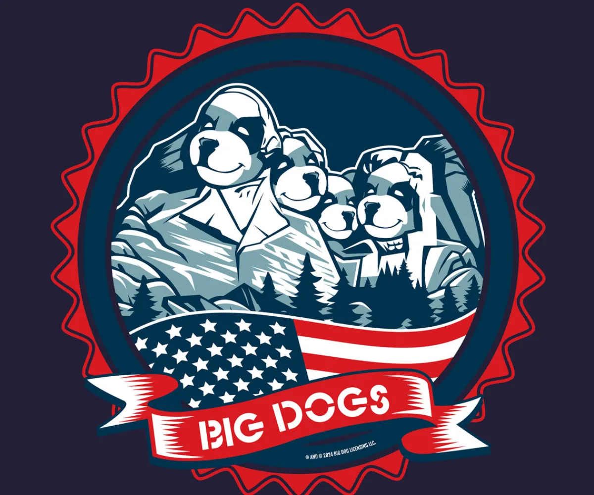 Big Dogs Patriotic|Presidential MR Badge T-shirt