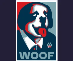 Big Dogs Patriotic|Presidential Woof T-shirt