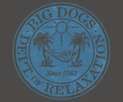 Big Dogs Dept Of Relaxation|Relaxation Badge Denim T-shirt