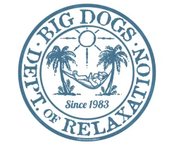 Big Dogs Dept Of Relaxation|Relaxation Badge Denim T-shirt