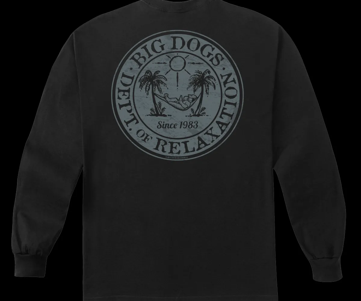 Big Dogs Long Sleeve Tees|Relaxation Badge Long Sleeve T-shirt