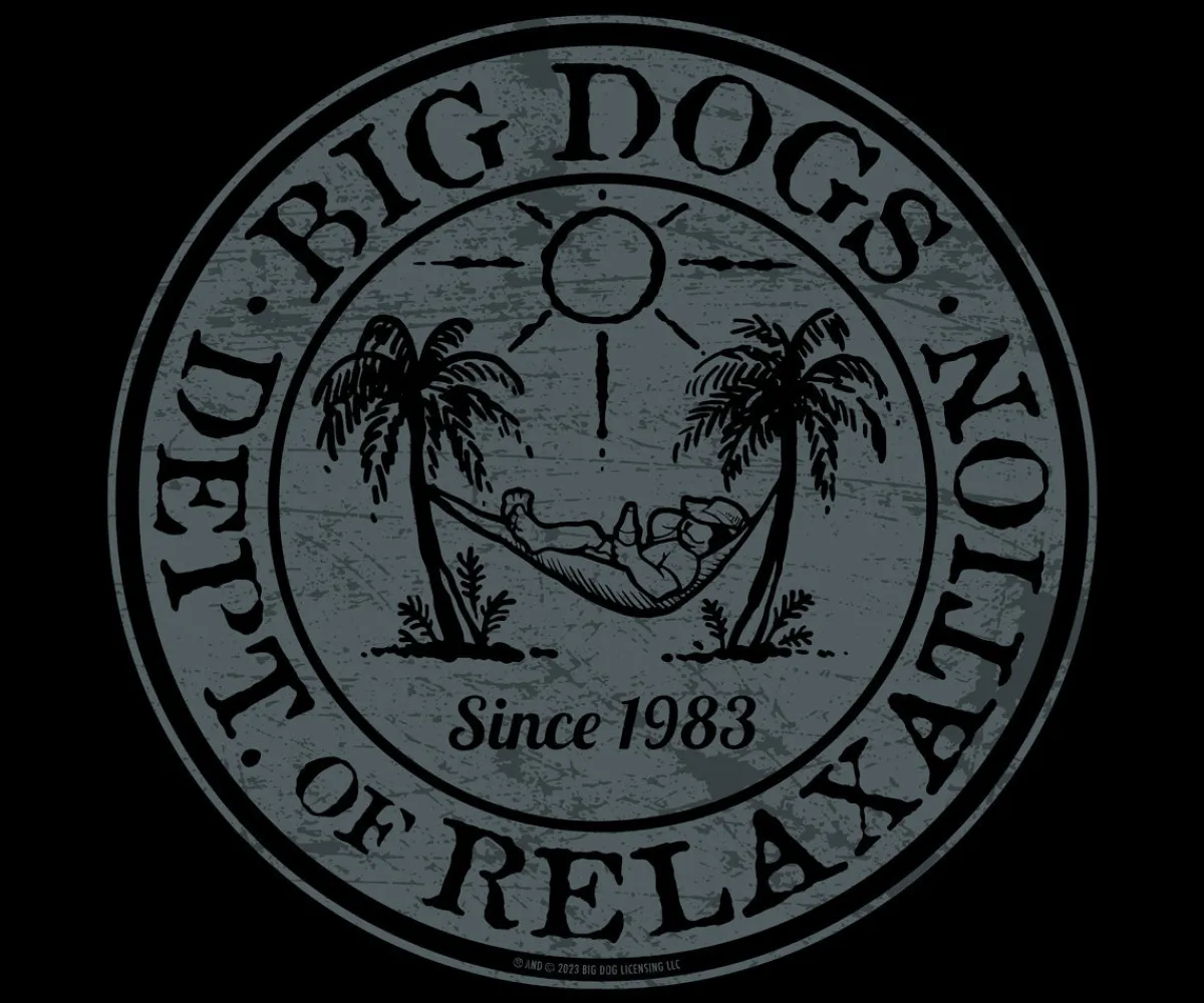 Big Dogs Long Sleeve Tees|Relaxation Badge Long Sleeve T-shirt