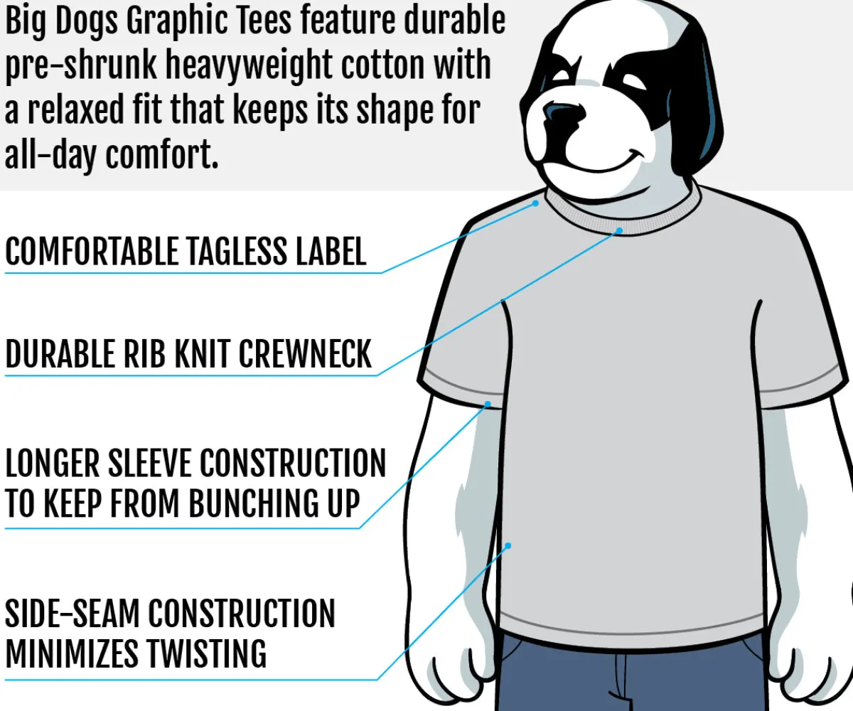 Big Dogs Dept Of Relaxation|Relaxation Badge Purple T-shirt