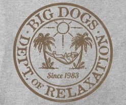 Big Dogs Dept Of Relaxation|Relaxation Badge Tan T-shirt