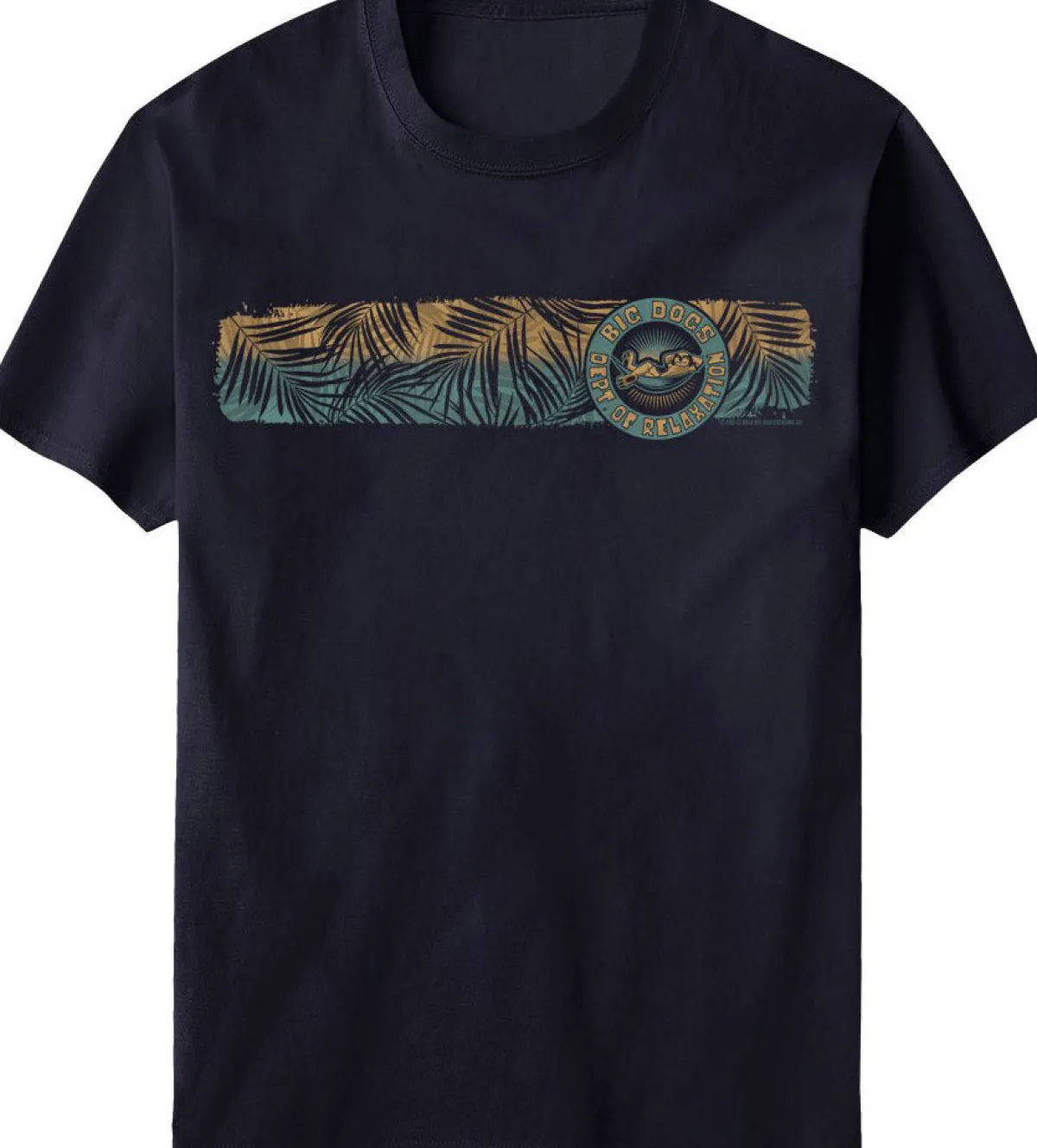 Big Dogs Chest Stripe|Dept Of Relaxation|Relaxation Hammock Chest Stripe T-Shirt