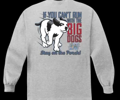 Big Dogs Long Sleeve Tees|Run With The Big Dog Long Sleeve T-shirt