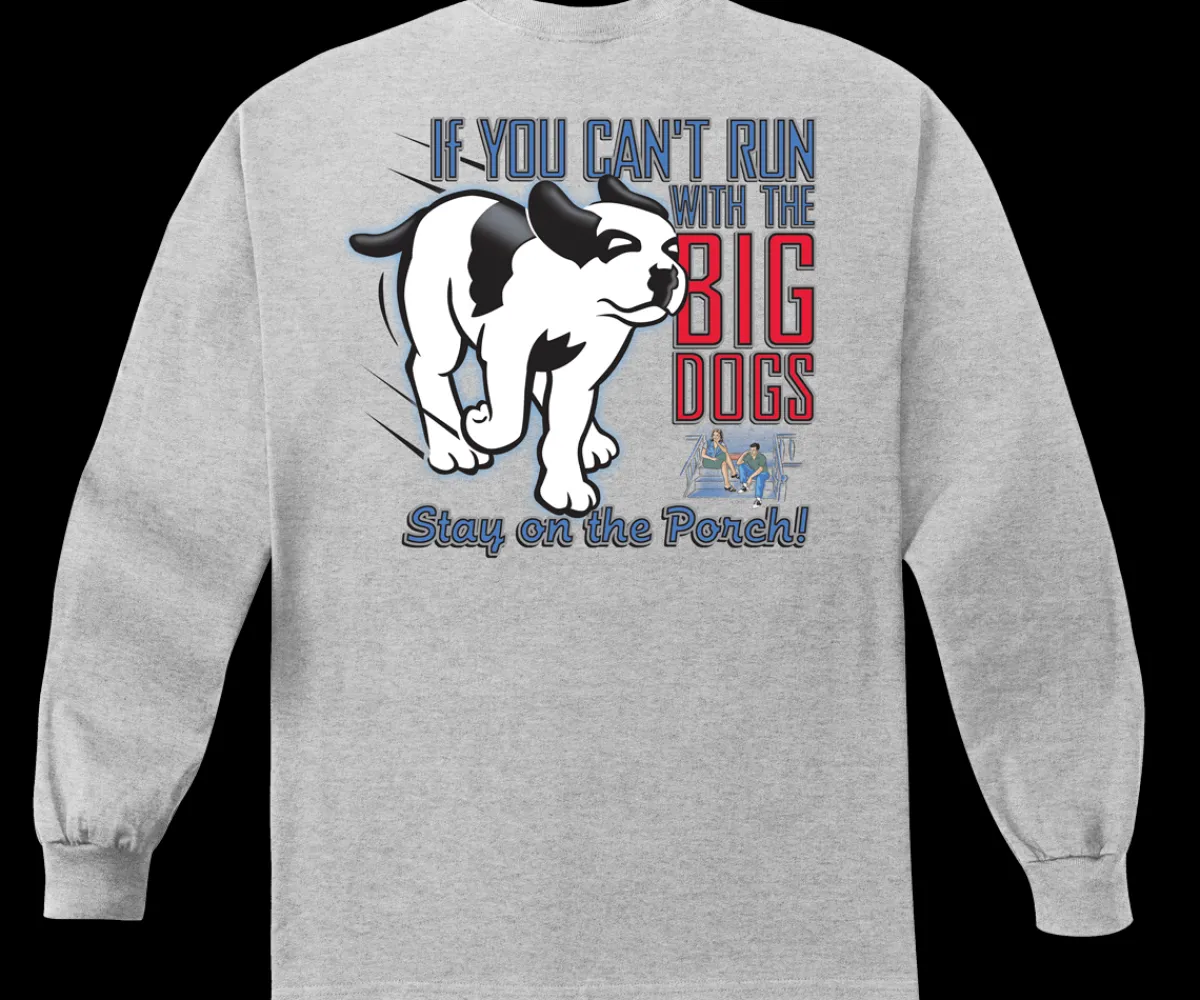 Big Dogs Long Sleeve Tees|Run With The Big Dog Long Sleeve T-shirt