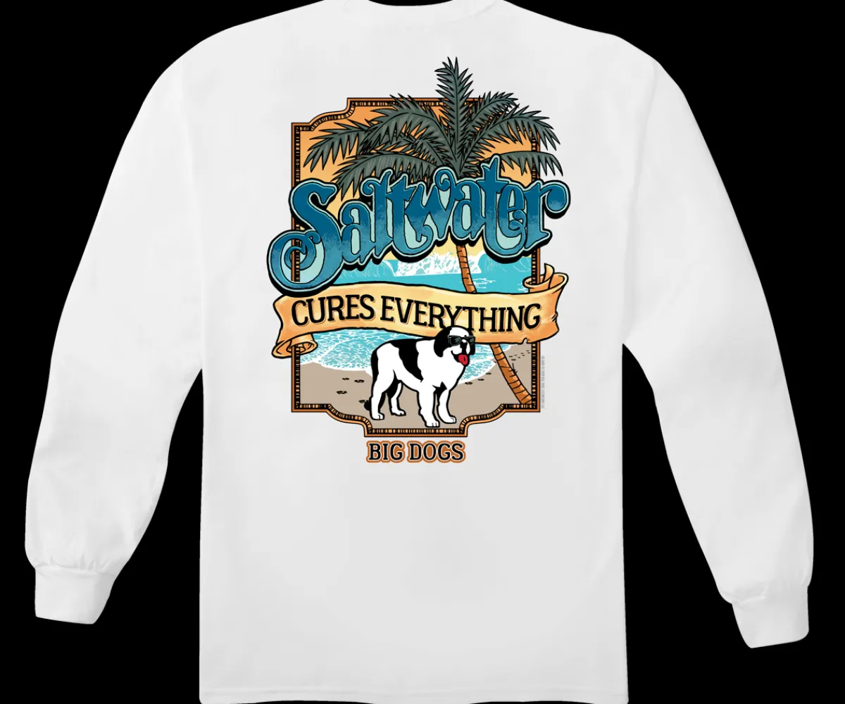 Big Dogs Long Sleeve Tees|Saltwater Long Sleeve T-Shirt
