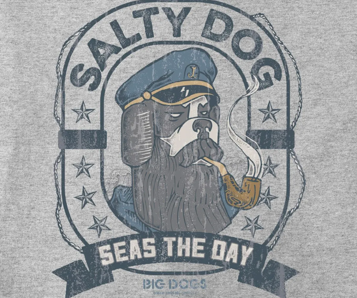 Big Dogs Hobby|Humor|Salty Dog T-Shirt