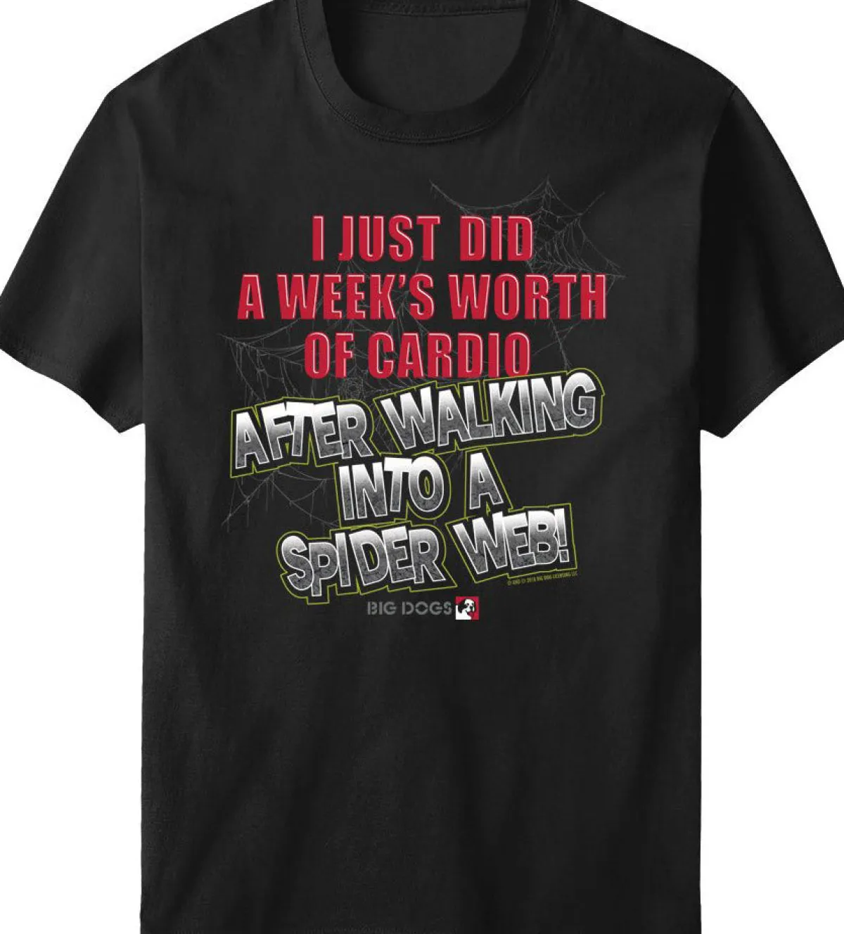 Big Dogs Humor|Spider Cardio T-Shirt