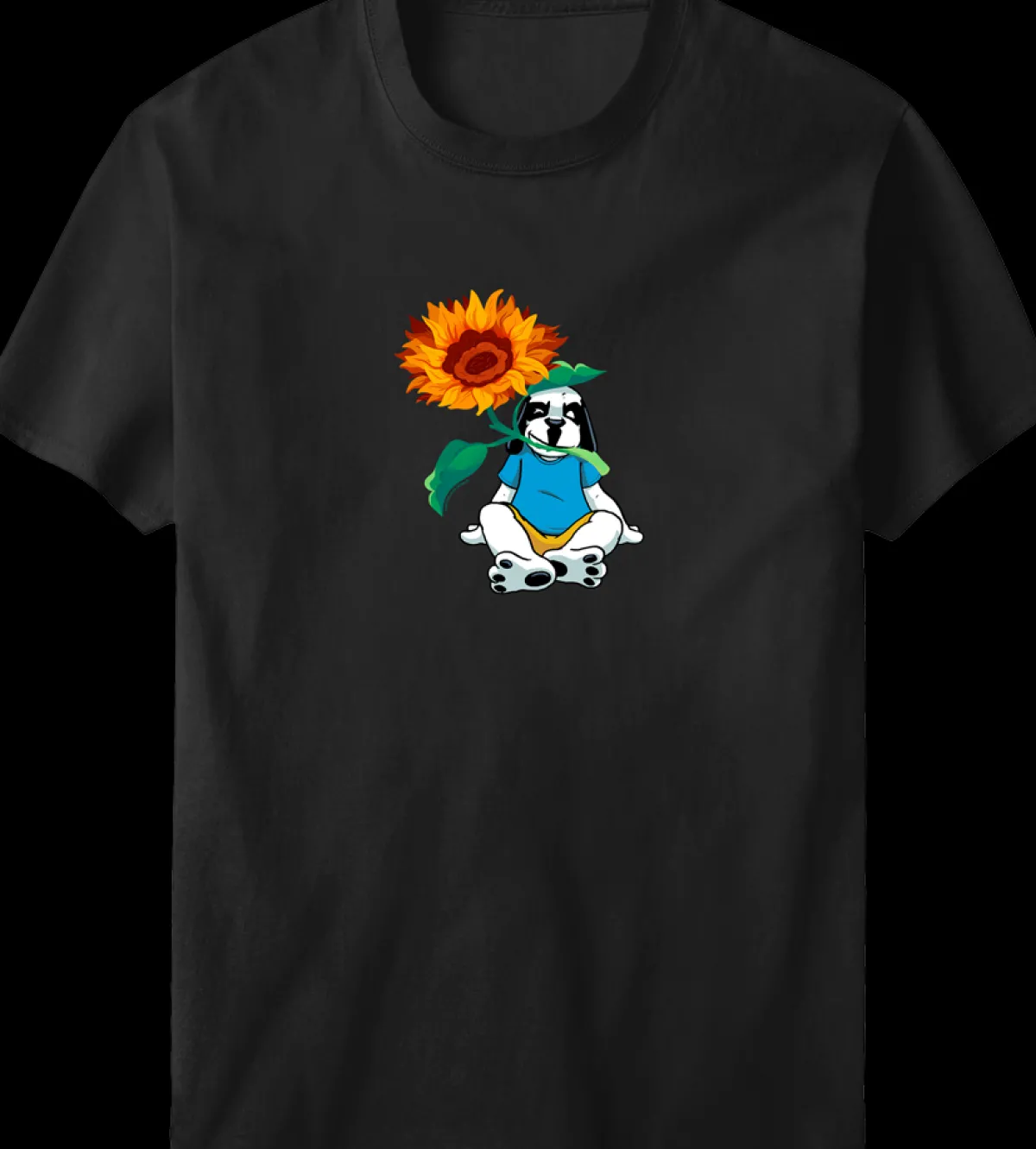 Women Big Dogs Women's Tees|Sunflower Dog T-shirt