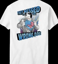 Big Dogs Patriotic|Big Attitude|They Messed With The Wrong Dog T-Shirt