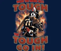 Big Dogs Occupation|Tough Go In Fireman T-Shirt