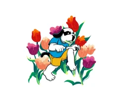 Women Big Dogs Women's Tees|Tulip Dog T-shirt