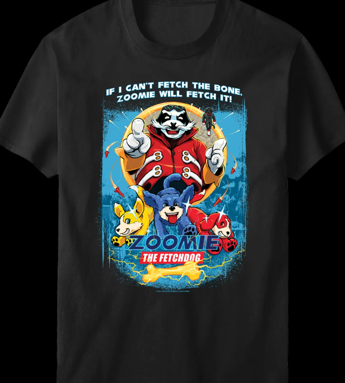 Big Dogs Parody|Zoomie The Fetchdog T-shirt